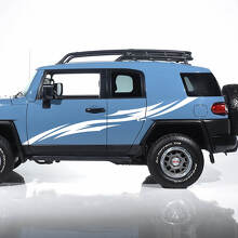 Toyota FJ Cruiser Tribal Side Door Stripes Decals Stickers Graphics - Custom Vinyl Kit 3