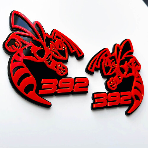 392 Hornet Bee 3D Badge Fender Badges Emblem 3