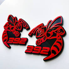 Hornet Bee 392 3D Badge Black vs Red Fender Badges Emblem 2