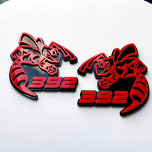Hornet Bee 392 3D Badge Black vs Red Fender Badges Emblem 3