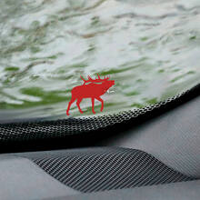 Moose Deer Windshield Easter Egg Corner Vinyl Decal Graphic 2