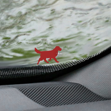 Dog laboratory retriever Windshield Easter Egg Corner Decal - Custom Vinyl Graphic 2