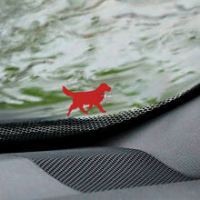 Dog Labrador Retriever Windshield Easter Egg Corner Vinyl Decal Graphic 2