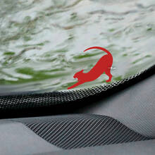 Cat Pantera Windshield Easter Egg Corner Vinyl Decal Graphic 2