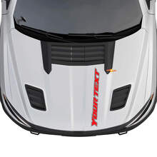 Custom Outline Lettering Hood Vinyl Decal for Dodge Ram 1500_2