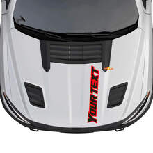 Custom Outline Lettering Hood Vinyl Decal for Dodge Ram 1500_3