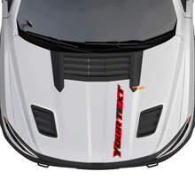Custom Outline Lettering Hood Vinyl Decal for Dodge Ram 1500_6