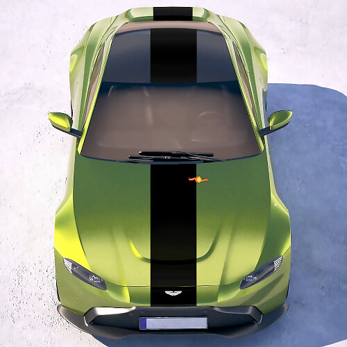 Racing Stripes Body Vinyl Decals For Aston Martin Vantage 