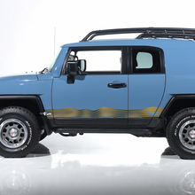 Toyota FJ Cruiser Gradient Waves Side Door Stripes Decals Stickers Graphics - Custom Vinyl Kit 2