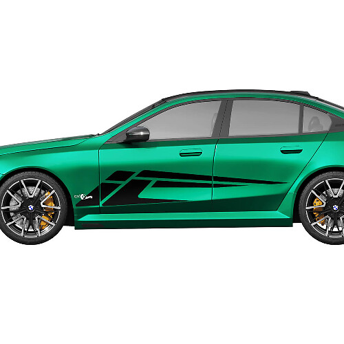 Side Stripes Racing Decal Kit for BMW 5 Series G60 M5 G90 - SupDec Graphix Vinyl Stickers 2