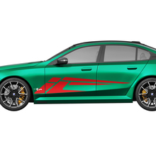 Side Stripes Racing Decal Kit for BMW 5 Series G60 M5 G90 - SupDec Graphix Vinyl Stickers 2 3