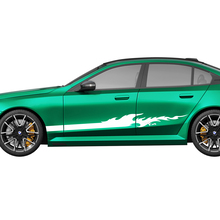 Side Stripes Flame Racing Decal Kit for BMW 5 Series G60 M5 G90 - SupDec Graphix Vinyl Stickers 3