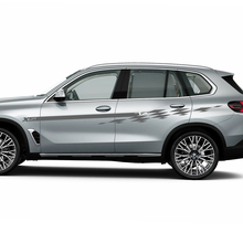 Accent Racing Checkered Stripes Decal Kit for BMW X5 G05 3
