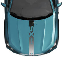 BMW X5 G05 Hood Central Gradient Stripe Decal Vinyl Sticker 2
