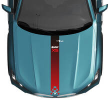 BMW X5 G05 Hood Central Gradient Stripe Decal Vinyl Sticker 2 3
