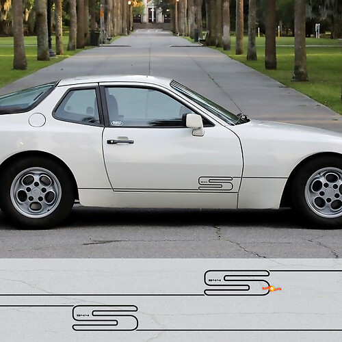 Porsche 944 S Side Stripes - Custom Vinyl Decal Graphics