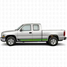 Vintage Band Door & Rocker Panel Vinyl Stripes for Chevrolet Silverado 1500 GMT800 1999-2007_3