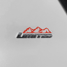 Mountains Decal Sticker Over Toyota 4Runner Limited Badge 3