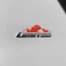 Mountains Decal Sticker Over Toyota 4Runner Limited Badge 4