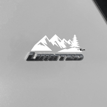 Mountains Trees Decal Sticker Over Toyota 4Runner Limited Badge 3