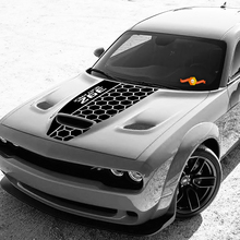 Hood Dodge 392 Scat Pack Challenger or Charger Hemi Vinyl Racing Decal Sticker 2