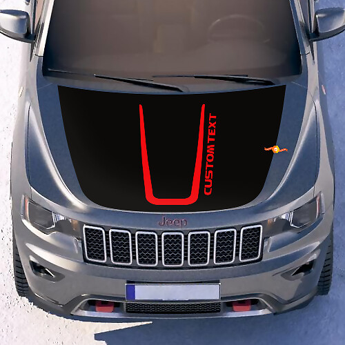 Trailhawk Hood Graphics Vinyl Wrap Decal Sticker for Jeep Cherokee Trailhawk