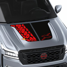 Nissan Frontier 4X Pro-4x Hood Decal Vinyl Off-Road Blackout Graphic Decals Sticker 2 colors 2