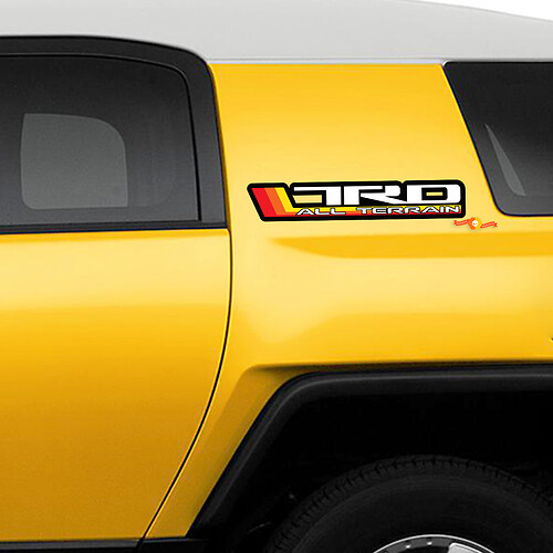 TRD All Terrain Vintage Retro Side Decals Stickers Graphics for Toyota