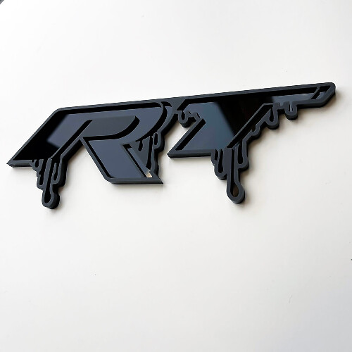 Blood Drip R/T 3D Fender Tailgate Badge for Dodge