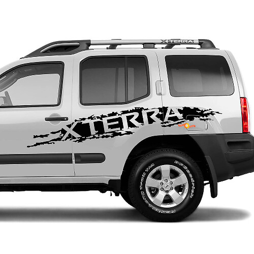 Bed Side Splash Grunge Distressed Nissan Xterra Graphics Vinyl Stickers Decals