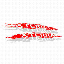 Distressed Xterra Lettering Side Vinyl Decals Kit For Nissan Xterra_2