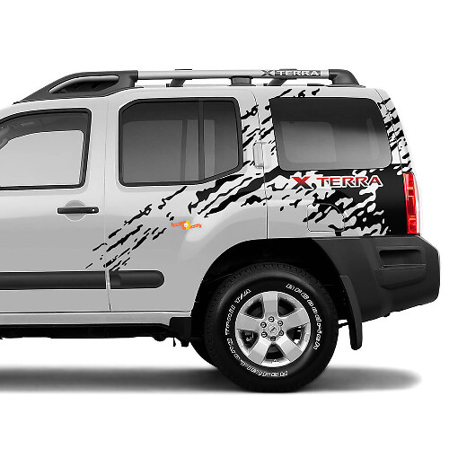 Bed Side Splash Grunge Distressed Nissan Xterra Graphics Vinyl Stickers Decals 2