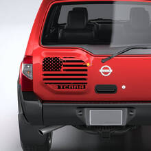 American Flag Tailgate Vinyl Decal for Nissan Xterra_2