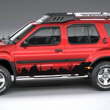Side Mountains Nissan Xterra Graphics Vinyl Stickers Decals 1 3