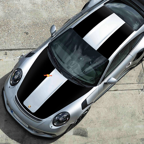 Porsche 991 Gt2 RS GT2RS Body Kit Hood Roof Decals Stickers Wrap Graphics