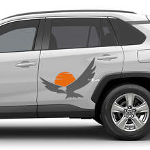 Eagle Sunset Door Side Vinyl Decal Kit for Toyota RAV4_2