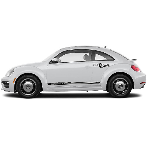 Volkswagen Beetle Side Doors Rocker Panel Vinyl Stripes Decals Stickers 3