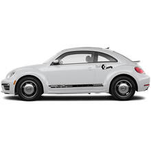 Volkswagen Beetle Side Doors Rocker Panel Vinyl Stripes Decals Stickers 4 2
