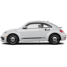 Volkswagen Beetle Side Doors Rocker Panel Vinyl Stripes Decals Stickers 4 3