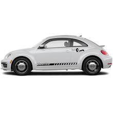 Volkswagen Beetle Side Doors Rocker Panel Vinyl Stripes Decals Stickers 4 4