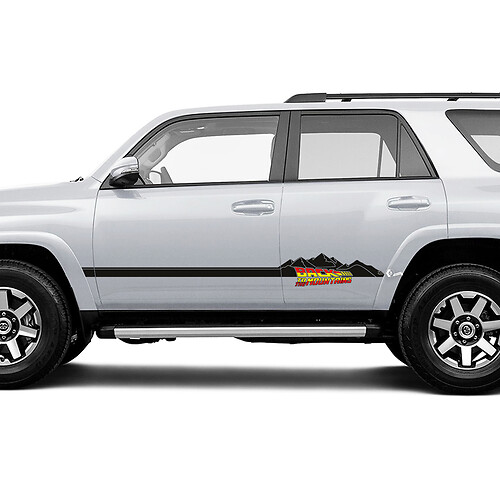 Back To The Mountains Side Door Rocker Panel Vinyl Decals Stickers for Toyota Trucks 3