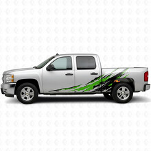 Distressed Splash Door & Bedside Vinyl Stripes for Chevrolet Silverado 1500 GMT900 2007-2013_4