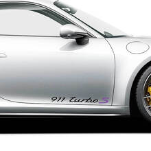 911 Turbo S Side Door Vinyl Decal Kit for Porsche 911_2