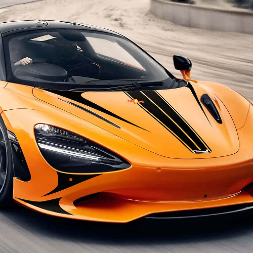 Racing Hood Stripes Vinyl Decal Set for McLaren 750S