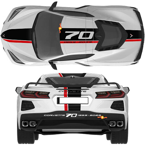 Chevrolet Corvette C8 70th Anniversary Kit Decals Stickers