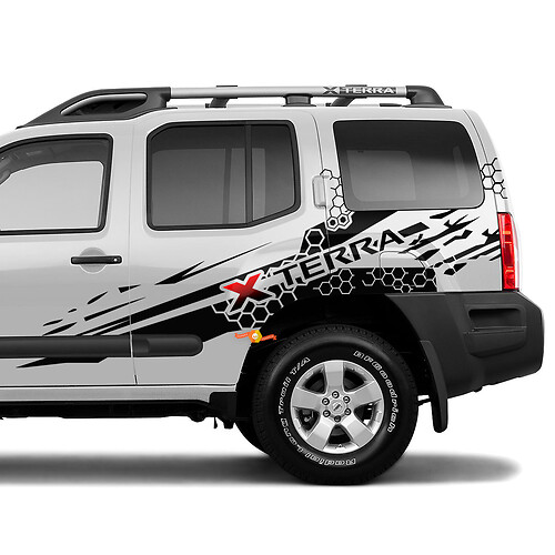 Side Nissan Xterra Splash Graphics Vinyl Stickers Decals 1