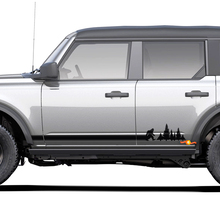 Pair of Bigfoot Yeti Rocker Panel Side Decals Stickers for Ford Bronco 2