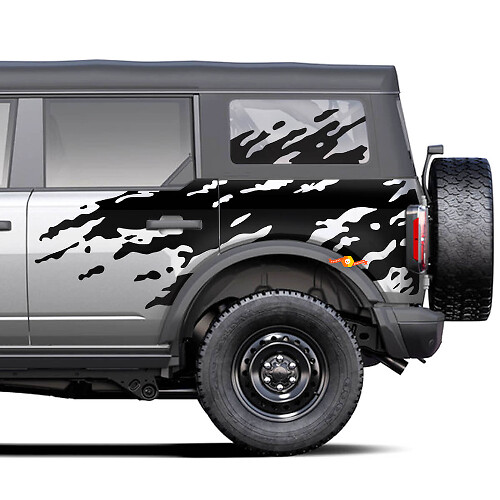 Mud Splash Side Vinyl Decals for Musclecar horse