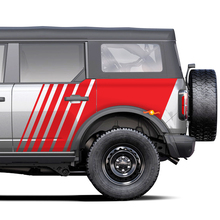 Strobe Fading Graphics Side Decals Stickers for Ford Bronco 3