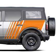 Strobe Fading Graphics Side Decals Stickers for Ford Bronco 4